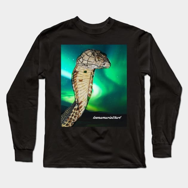 Snake Long Sleeve T-Shirt by teenamarie23art